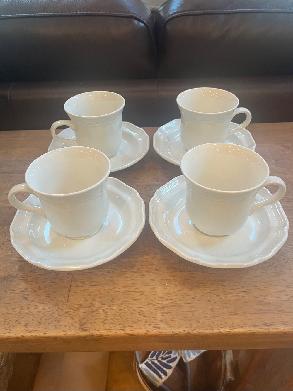 Mikasa French Countrside Cup and Saucer Set - 4 Pieces